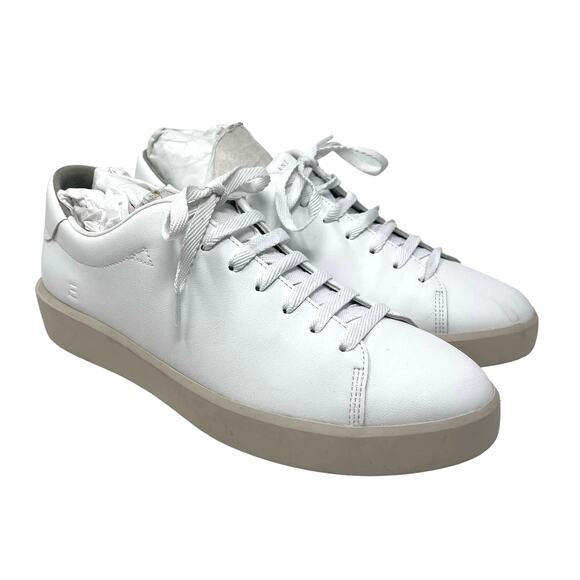 Everlane The ReLeather Tennis Shoe White Size 11.5 NEW - Picture 1 of 11